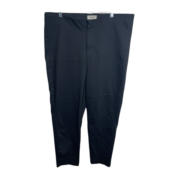 Madewell Fraser Slim Pants black womens size 35 high rise business casual - Picture 1 of 9